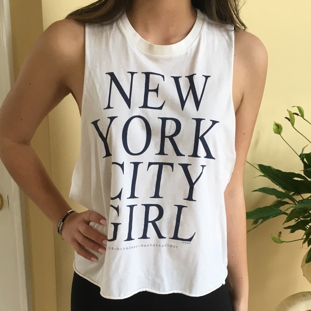 Brandy Melville Muscle T Shirt New York City Girl